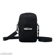 Trendy Black Belt Pouch & Crossbody Utility Bag | Multi-purpose Small Shoulder Bag men and women