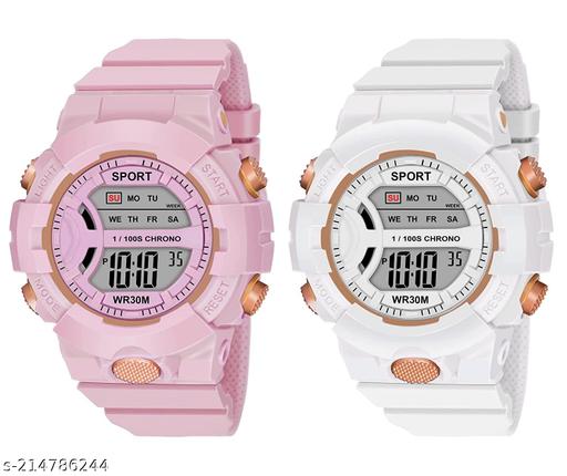 Digital Boy's and Girl'S Sports Watch For Combo
