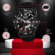 Premium Black Stainless Steel Watch : Premium Watch | Black Dial Watch | Black Metal Chain Watch | Limited Edition Watch Set | Watch | Black Watch