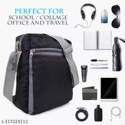 Fancy Craft Black Men Sling Bag - Extra Large