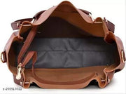 Hercraft Shoulder Pu-Leather Handbags for Women's. Combo Set of 4