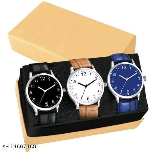 New style designer combo of 3 watches analog watch for boys & mens