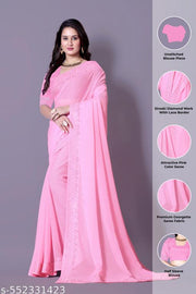Diamond work Traditional Fancy Saree