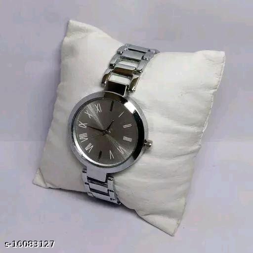 TICK2U Women Silver Stainless Steel Casual Watches
