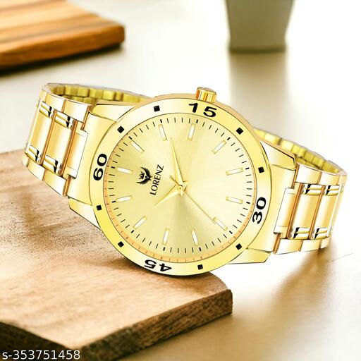 Lorenz Golden Dial Mens Watch | Watch for Boys- MK-3010K