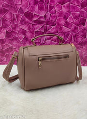 Fancy Fashionable women beige PU sling bags/Premium PU leather sling bags for women/Designer Crossbody sling/Full handwork bag/party wear and wedding bag for women