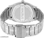 Walrus Black Dial Analog Metal Chain Wrist Watch For Men