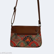 JUGNU-red Sling bag for women Hancraft   Prited Bag