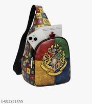 THE MILLION DOLLAR ACE Harry Pottar Mini chestbag for kids, Canvas Hogwarts Backpack Purse Crossbody travel Shoulder Bag for Adults, Teens