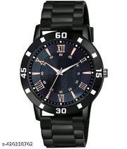 Black Analog Watch - For Men And Boy Luxury Black lather Designer Watch Designer Lather Strap Stylish Sport Look Boys watch for men Analog Watch - For Men