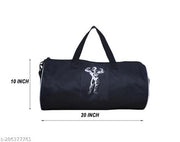 Black Gym Duffel 28L Sports Bag, Shoulder Bag, for Men and Women (Unisex)