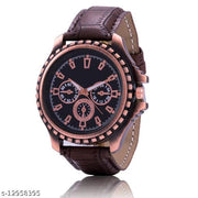 Multicolor (Pack of 3) Leather Analog Watch for Men