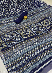 Daily Wear Georgette Printed Saree with Blouse Piece