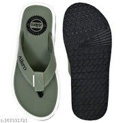 Trendy/Dailwear/AlkroLightweight Green Flip-Flops for Men – Stylish, Comfortable, and Perfect for Summer