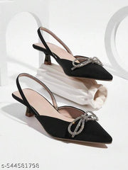 black women pointed pump heels