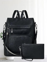 Bohobuzz Backpack Purse for Women Convertible Travel Vintage PU Leather Bag(Backpack,bag,backpack for women women bag fashion,stylish)
