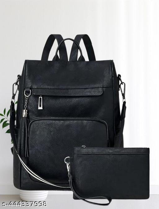 Bohobuzz Backpack Purse for Women Convertible Travel Vintage PU Leather Bag(Backpack,bag,backpack for women women bag fashion,stylish)