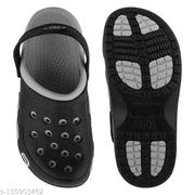 Crax Grey-Blk Latest Clogs   for Men's