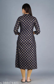 Beautiful raon Printed Frontslit  straioght kurta