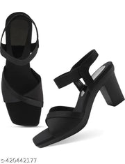 Afuzi New Stylish Girl’s Heel Comfortable and Fashionable Out Door Sandal's For Light Weight Casual Fashionable For Women/Girls Sandal For Women Pich