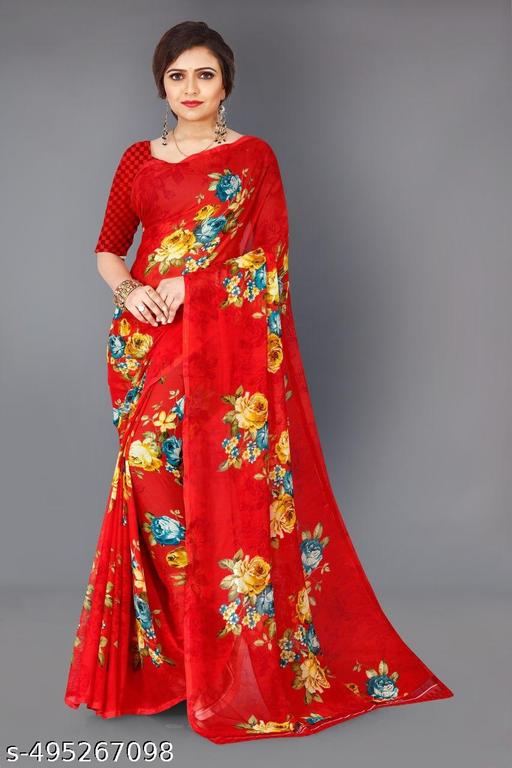 Print Daily Wear Georgette Saree