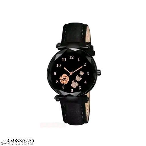 PG CREATION - Classy Analogue  Leather strap Causal Girls Women watches