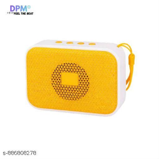 DPM Portable Bluetooth Speaker with Mic, Deep Bass Audio, RGB Glow, USB Playback