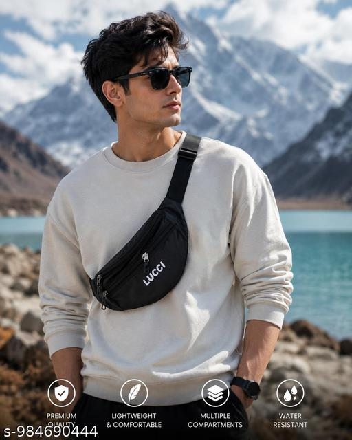 Unisex Waist Bag for Men and Women - Waterproof Fanny Pack with Adjustable Strap, Multiple Zippered Pockets, Lightweight and Durable