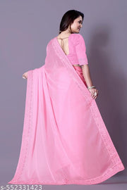 Diamond work Traditional Fancy Saree