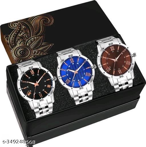 New style designer combo of 3 watches analog watch for boys & mens