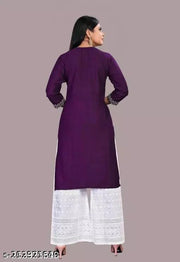 Rayon Embroidery Kurtis