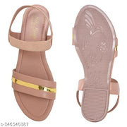 Hike Haven Women Peach Flats Sandal