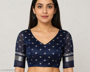 FANCY DOLA SILK SAREE WITH UNSTITCHED BLOUSE