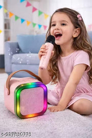 Portable  Bluetooth Speaker With Premium Wireless  MIC For KIDS AND CHILDRENS