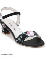 HAMZA Printed Block Heel Sandal For Women