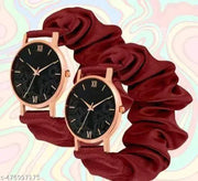 Marron | Ribbin Belt | Black FlowerDial | Combo