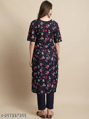 Polyster/Crepe fabric-Kurti For Women