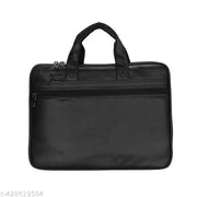Raj Bags Office Laptop Synthetic Leather Executive Formal 15.6 inch Laptop & MacBook Briefcase Messenger/Office/Travel/Business Bag for Men Women with Multiple compartments Black Color