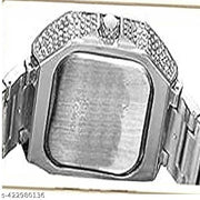 FULL SILVER  DIAMOND WATCH FOR MEN AND BOYS ROYAL ATTRACTIVE LITE WEIGHTED DIAMOND WATCH | WATCH FOR BOYS | WATCH FOR MEN | FABULOUS WATCH | BRANDED WATCH | PREMIUM WATCH