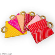 Trendy Multicolor Embroidered Women Potli Bags (Pack of 6)