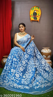 Best Quality Floral Desine Soft Dhakai Jamdani Saree