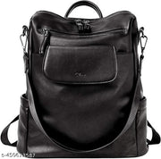 PULeather Backpack for Women | Shoulder Bag for Women and Girls | Handbag|College Bag for Girls |Multipurpose Travel Bag for Women |Zipper Closure, Adjustable Strap