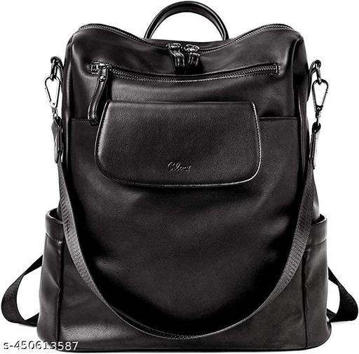 PULeather Backpack for Women | Shoulder Bag for Women and Girls | Handbag|College Bag for Girls |Multipurpose Travel Bag for Women |Zipper Closure, Adjustable Strap