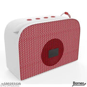 Microbots BR-611 Ultimate 10W Bluetooth Speaker Hi-fi Stereo Sound Surround Upto 08 Hours Playback, Best for Mobile, Laptop/PC, Ipad, Media Players with Multi Modes Aux/TF Card/USB(Red)