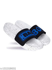 Men's Blue Synthetic Leather Daily Casual Slider