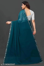 NEW FENCY GEORGETTE CUT WORK SAREE