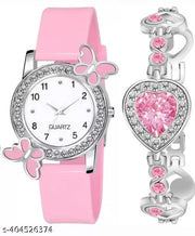 NEW ATTRACTIVE PU STRAP GIRL WOMEN WITH BRACELETS Analog Watch - For Women NEW ATTRACTIVE PU STRAP GIRL WOMEN WITH BRACELETS Analog Watch - For Women