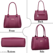 Stylish Handbag, attractive and classic design handbags |Women's Handbags |handbag for women |Handbags For Girls and Ladies |Women Maroon Shoulder Bag - Extra Spacious