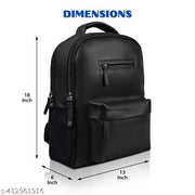 Sigma Vegan Leather Smooth Travel Backpack For Men  And Women