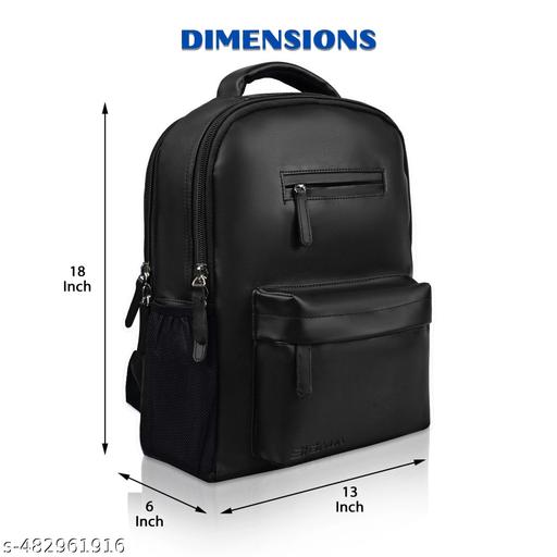 Sigma Vegan Leather Smooth Travel Backpack For Men  And Women